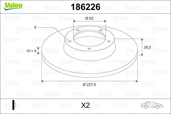 DISQ FREIN X2 RENA R4, R5, R12
