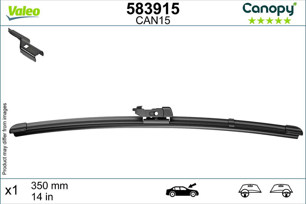 CANOPY WIPER FB MC LHD RHD CAN15 X1