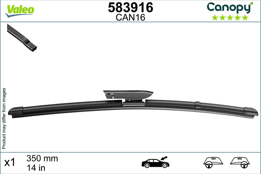 CANOPY WIPER FB MC LHD RHD CAN16 X1