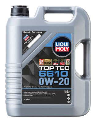 Huile moteur Top Tec 6610 0W20 - 5 Litres