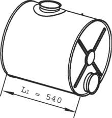 Silencieux intermédiaire