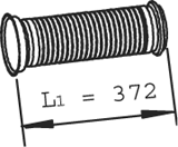 Tube ondulé, système d'échappement