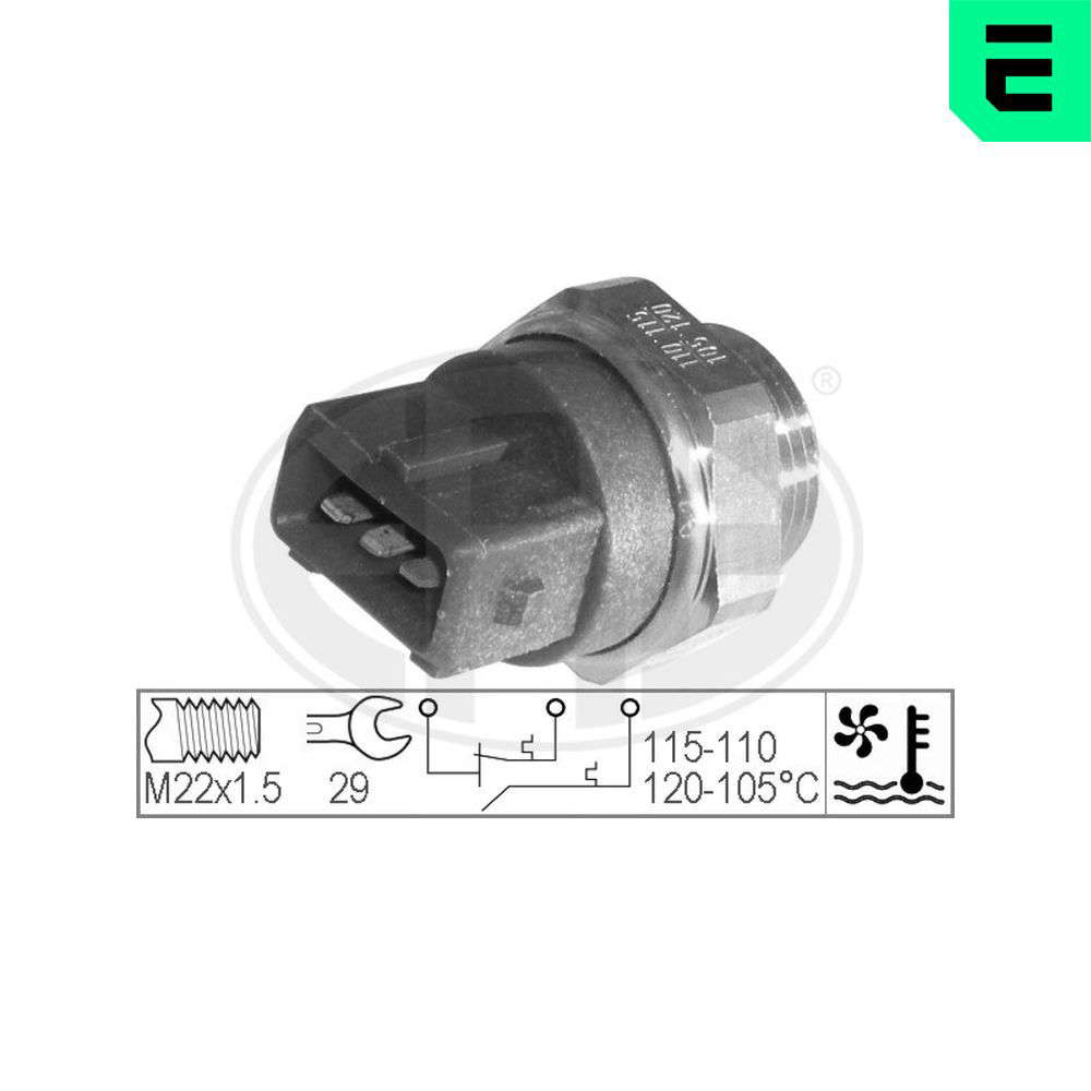 Thermocontact pour ventilateur de radiateur