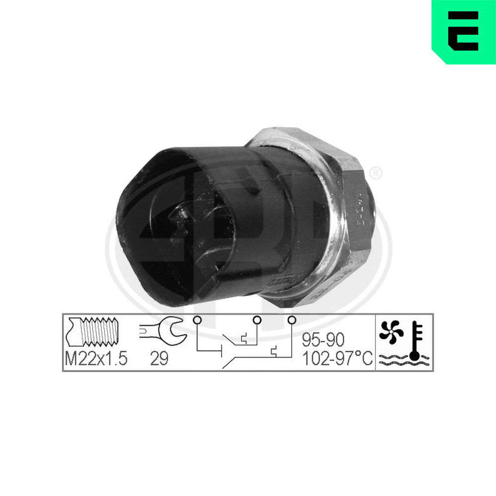 Thermocontact pour ventilateur de radiateur