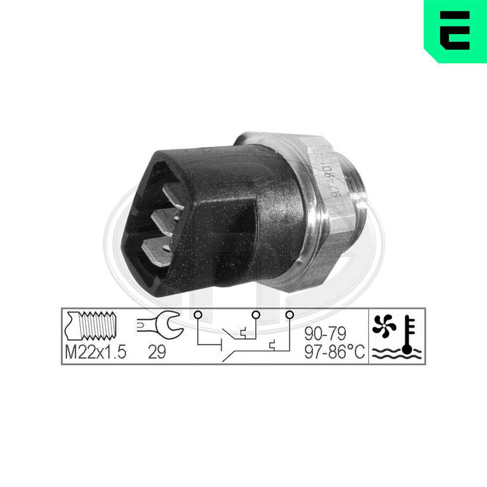 Thermocontact pour ventilateur de radiateur