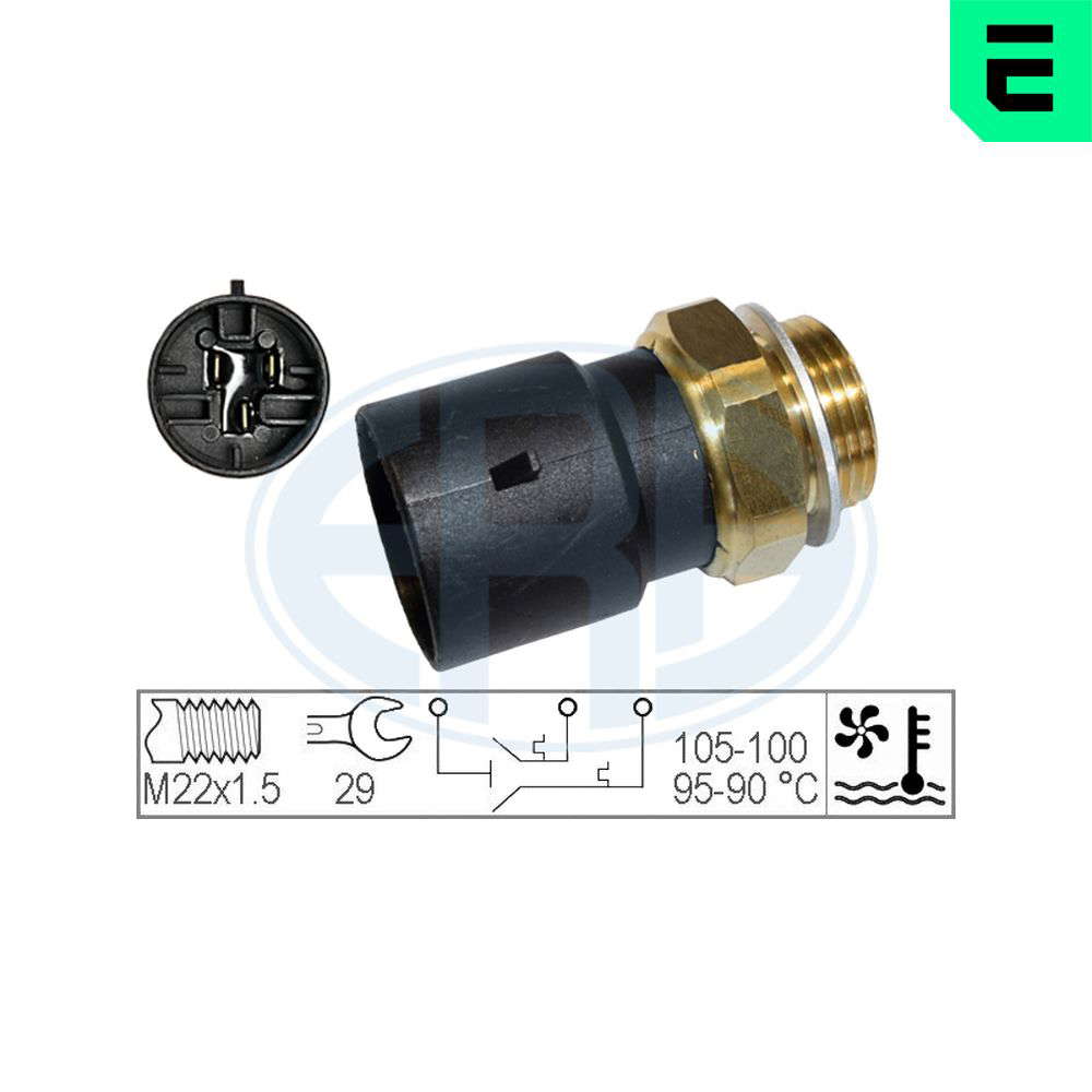 Thermocontact pour ventilateur de radiateur
