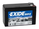 Batterie  EXIDE MOTO AGM12-7F 12 V 7 AH + 85 AMPS EN + Gauche 150x65x95