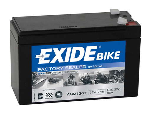 Batterie  EXIDE MOTO AGM12-7F 12 V 7 AH + 85 AMPS EN + Gauche 150x65x95