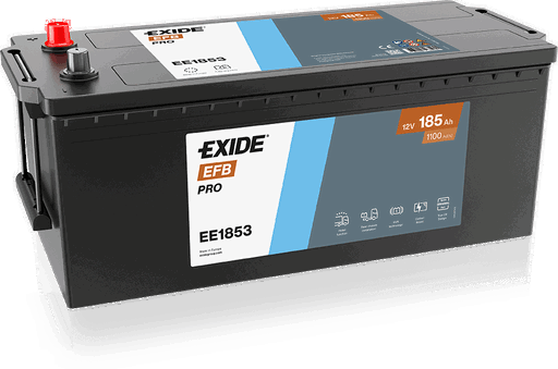 BAT PL 12V 185AH 1100A EFB +G 513x223x22