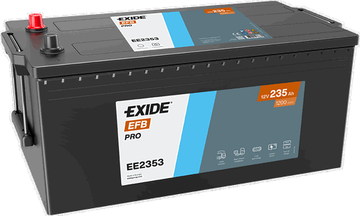 Batterie  EXIDE CV RANGE  EE2353 12 V 235 AH + 1200 AMPS EN + Gauche 518x279x240