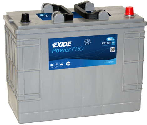 Batterie  EXIDE CV RANGE  EF1420 12 V 142 AH + 850 AMPS EN + Droite  349x175x285