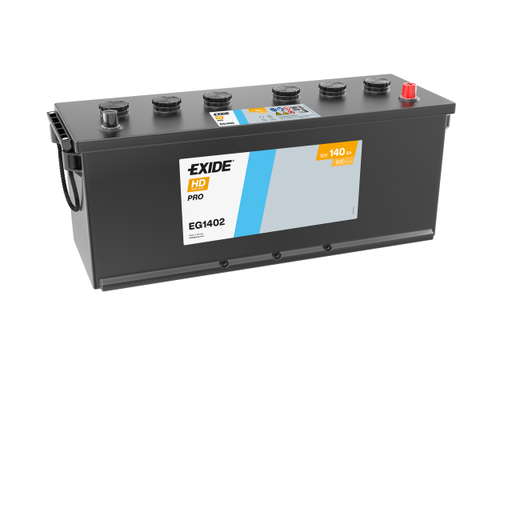 Batterie  EXIDE CV RANGE  EG1402 12 V 140 AH + 900 AMPS EN + Droite  508x175x205