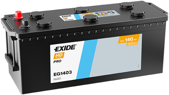 Batterie  EXIDE CV RANGE  EG1403 12 V 140 AH + 800 AMPS EN + Gauche 513x189x223