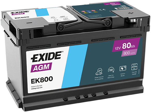 BATT  12V 80AH 800A AGM 315 X 175 X 190
