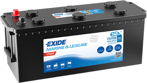 Batterie  EXIDE START EN900 12 V 140 AH + 800 AMPS EN + Gauche 513x189x223