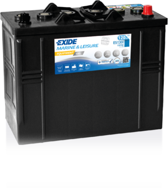 Batterie  EXIDE EQUIPMENT ES1300 12 V 120 AH + 0 AMPS EN + Droite  349x175x285