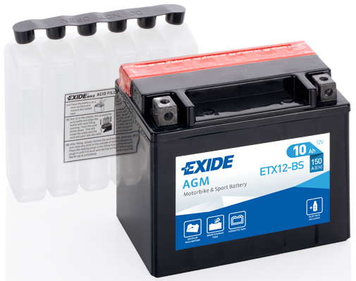 BATT AGM 12V 10AH 150A +G 150x90x130