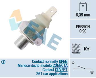 Pressostat d'huile