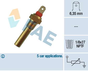 Sonde de température, liquide de refroidissement