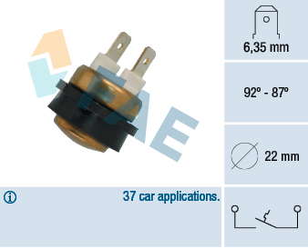 Thermocontact pour ventilateur de radiateur