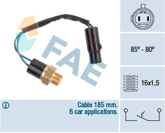 Interrupteur de température (ventilateur radiateur)