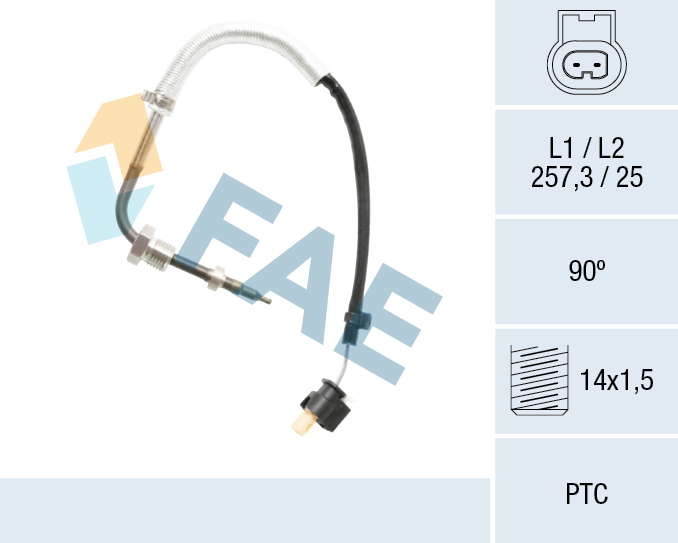 Palpeur de température des gaz