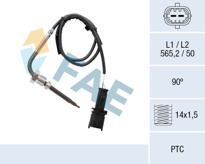 Palpeur de température des gaz