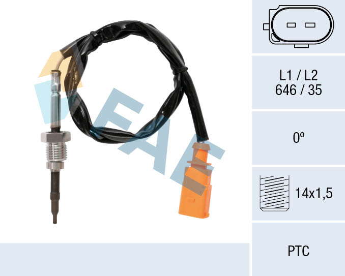Palpeur de température des gaz