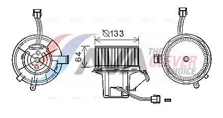 Moteur électrique (pulseur d'air habitacle)