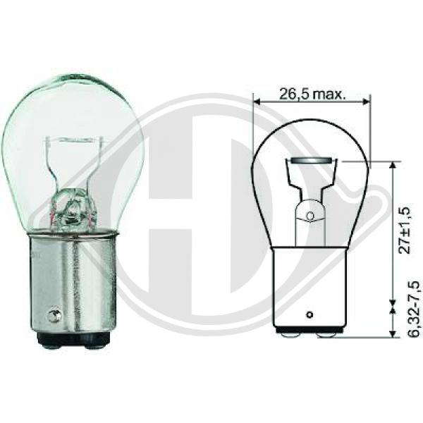 Ampoule, feu clignotant / feu-position avant
