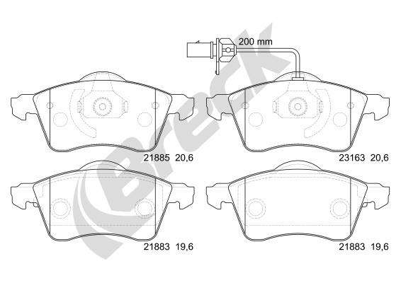 Plaquettes de frein