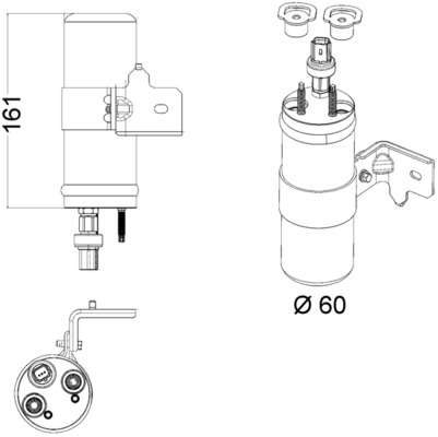 Filtre déshydrateur clim