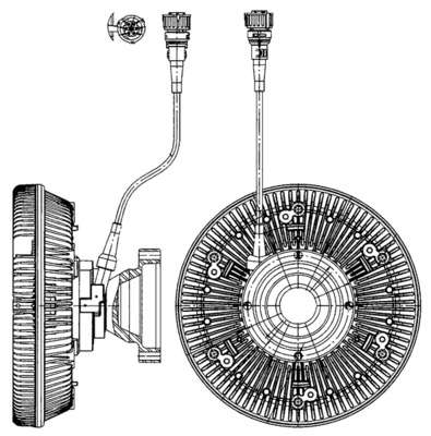 Embrayage, ventilateur de radiateur