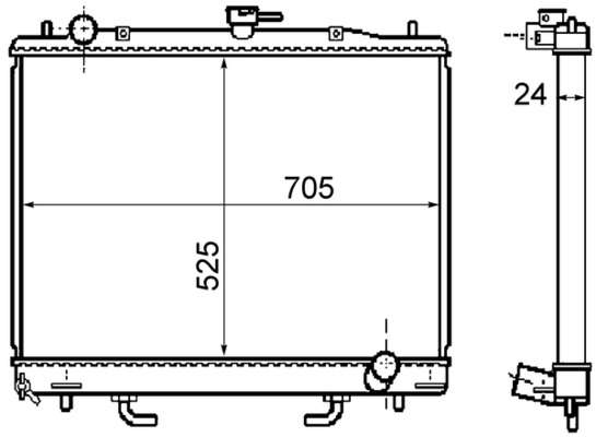 Radiateur du moteur