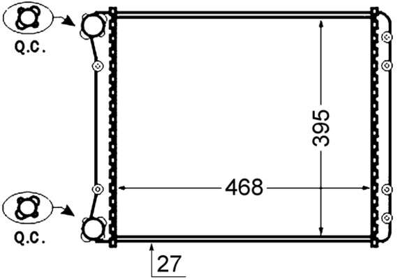 Radiateur du moteur