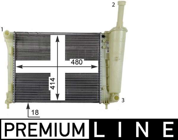 Radiateur du moteur
