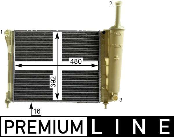 Radiateur du moteur