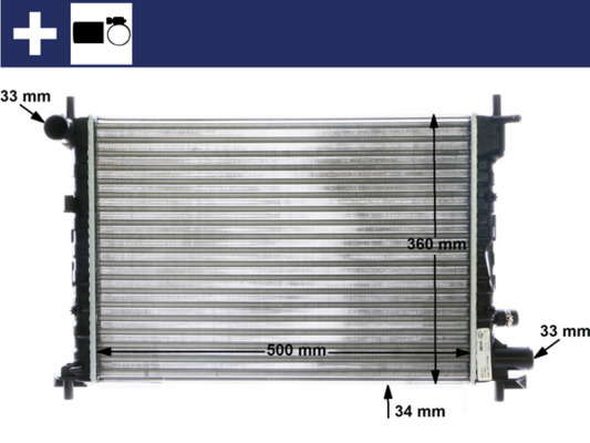 Radiateur du moteur