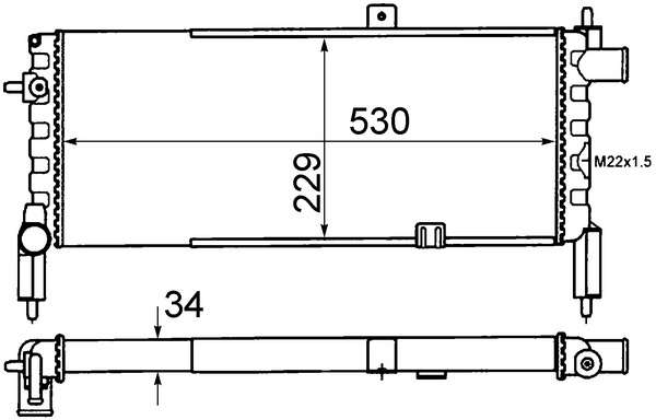 Radiateur du moteur