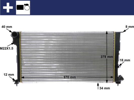 Radiateur du moteur
