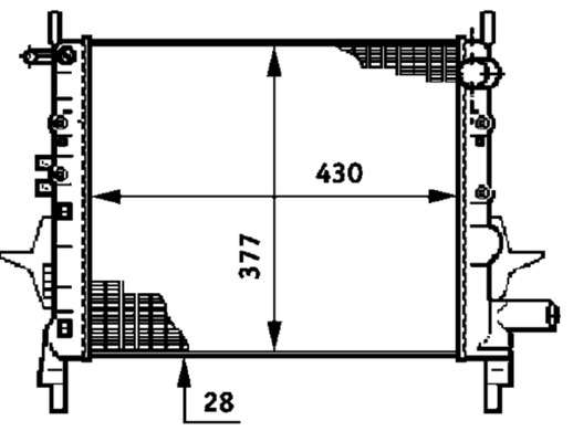 Radiateur du moteur