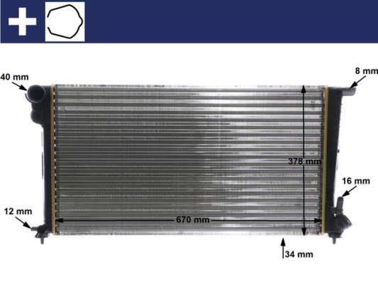 Radiateur du moteur