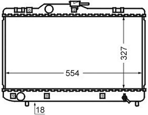 Radiateur du moteur