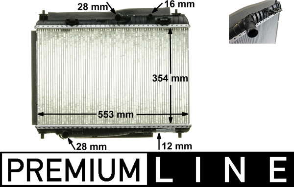 Radiateur du moteur