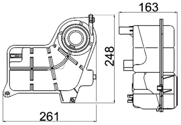 Vase d'expansion, liquide de refroidissement