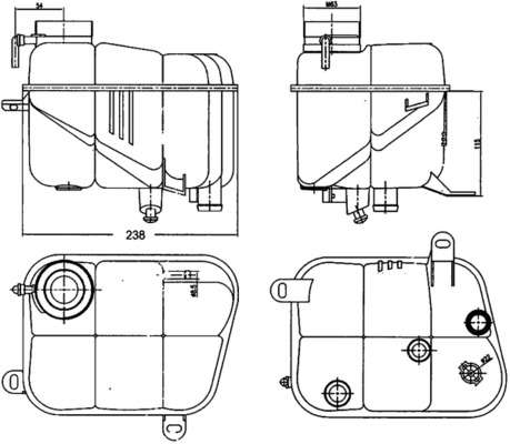 Vase d'expansion, liquide de refroidissement