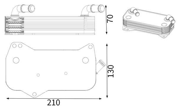 Radiateur d'huile de boite de vitesse automatique