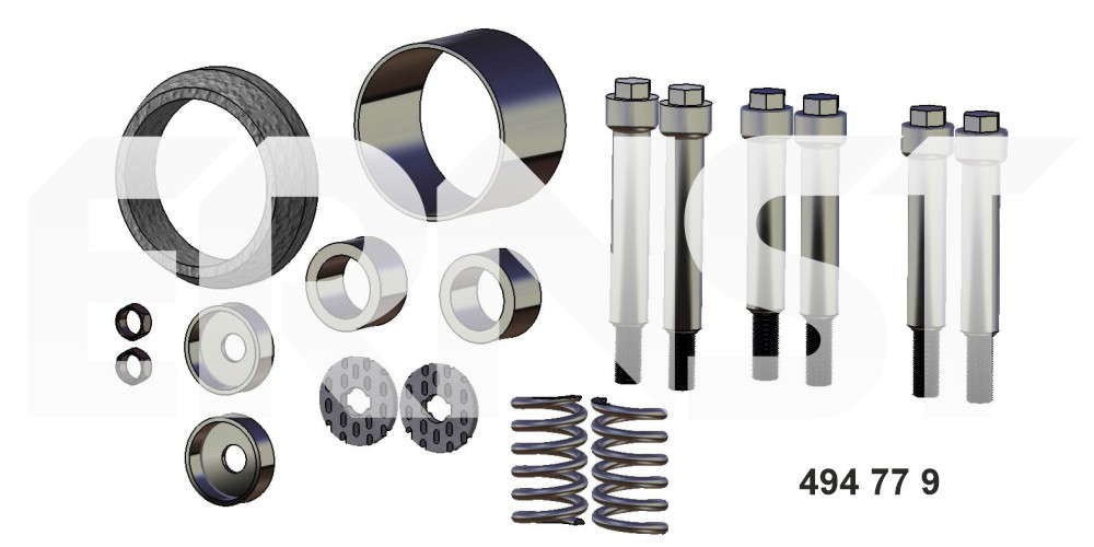 Kit d'assemblage, tuyau d'échappement