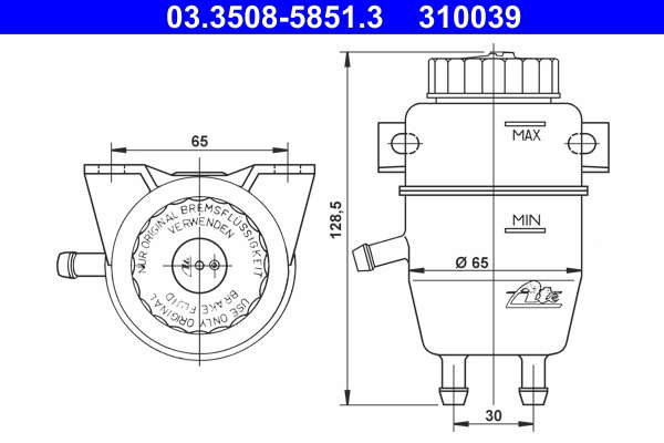Vase d'expansion (liquide de frein)