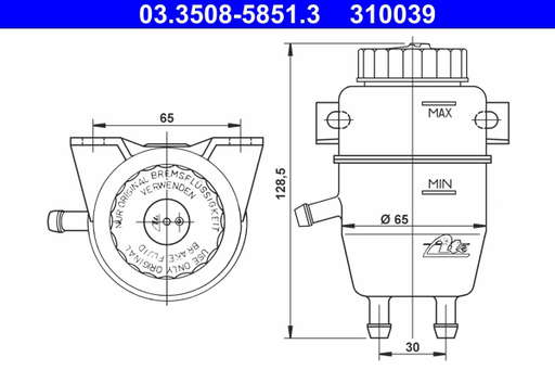 Vase d'expansion (liquide de frein)
